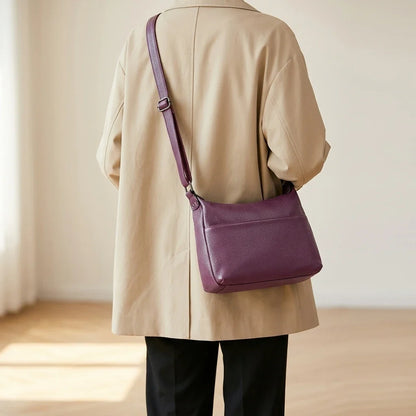 Sac Bandoulière Marina Cuir Véritable Hobo