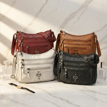 Sabrina : Sac bandoulière cuir vintage