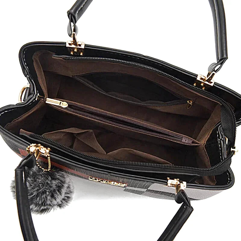 Sac Bandoulière Carlotta Cuir Souple Fourre-Tout
