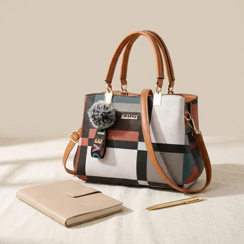 Sac Bandoulière Carlotta Cuir Souple Fourre-Tout