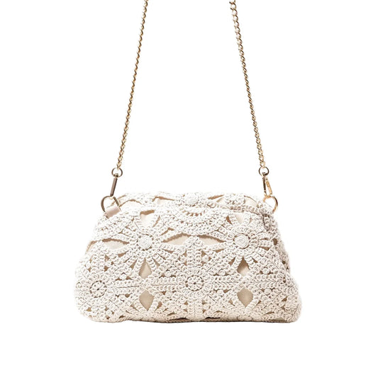 Sac Bandoulière Bohème Elvira Tissé Effet Crochet