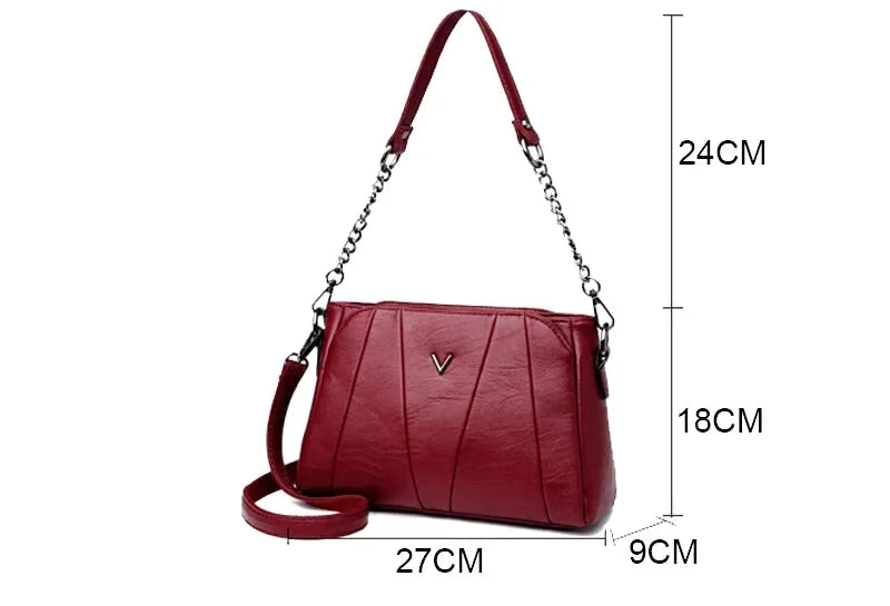 Martina : Sac Bandoulière Cuir Souple Vintage