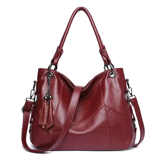 Sac Bandoulière Nerissa Cuir Souple Rétro Chic