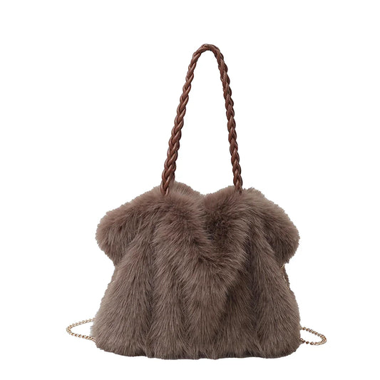 Sac Luna : Sac fourre-tout hivernal en peluche