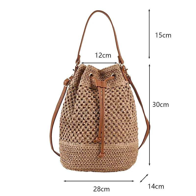 Sac Bandoulière Paille Bohème Adelina