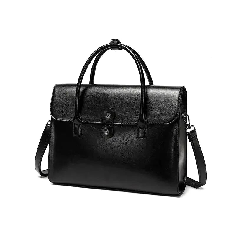 Ersilia : Sac Bandoulière Cuir Souple 14"
