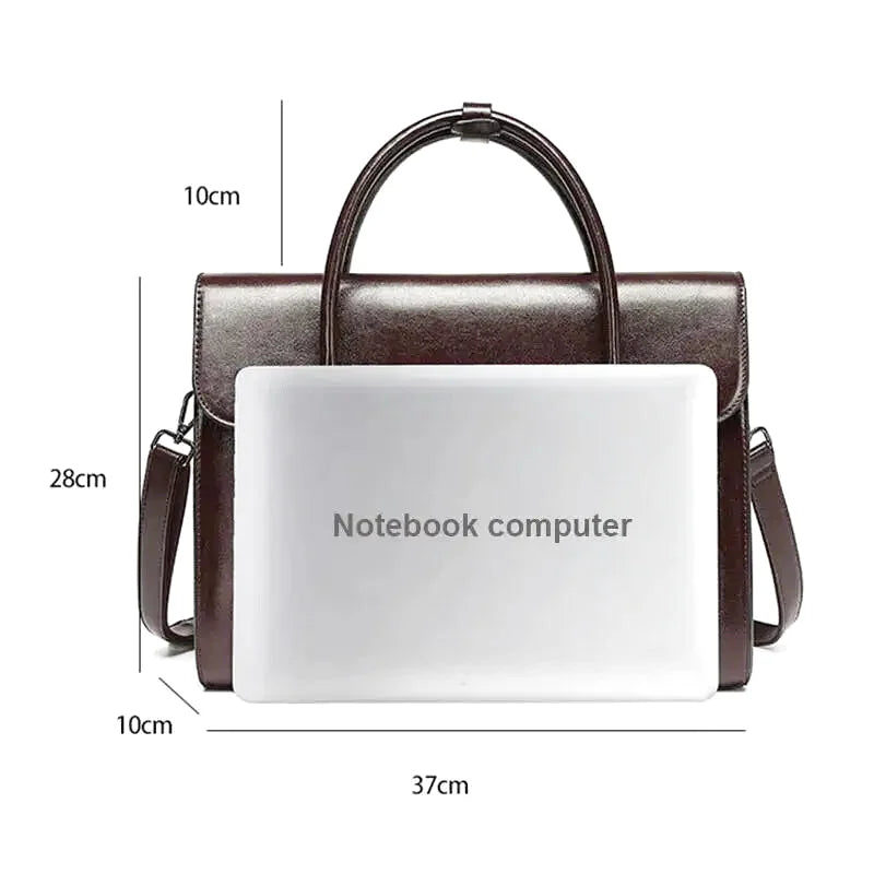 Ersilia : Sac Bandoulière Cuir Souple 14"