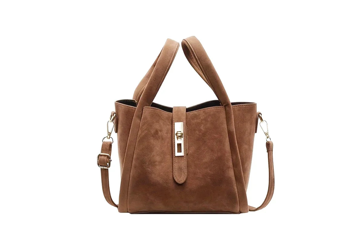 Sac Bandoulière Greta Daim Givré