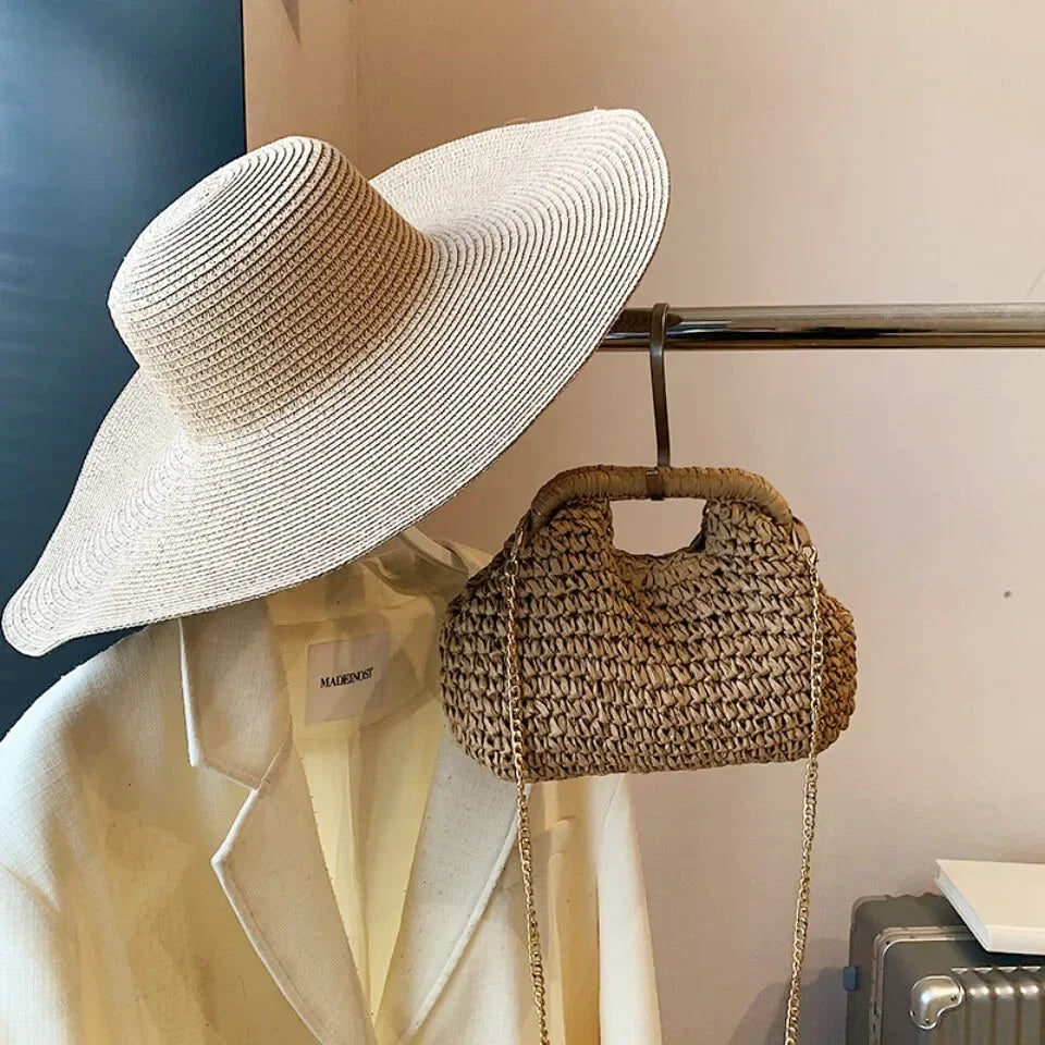 Sac Bandoulière Paille Bohème Chic