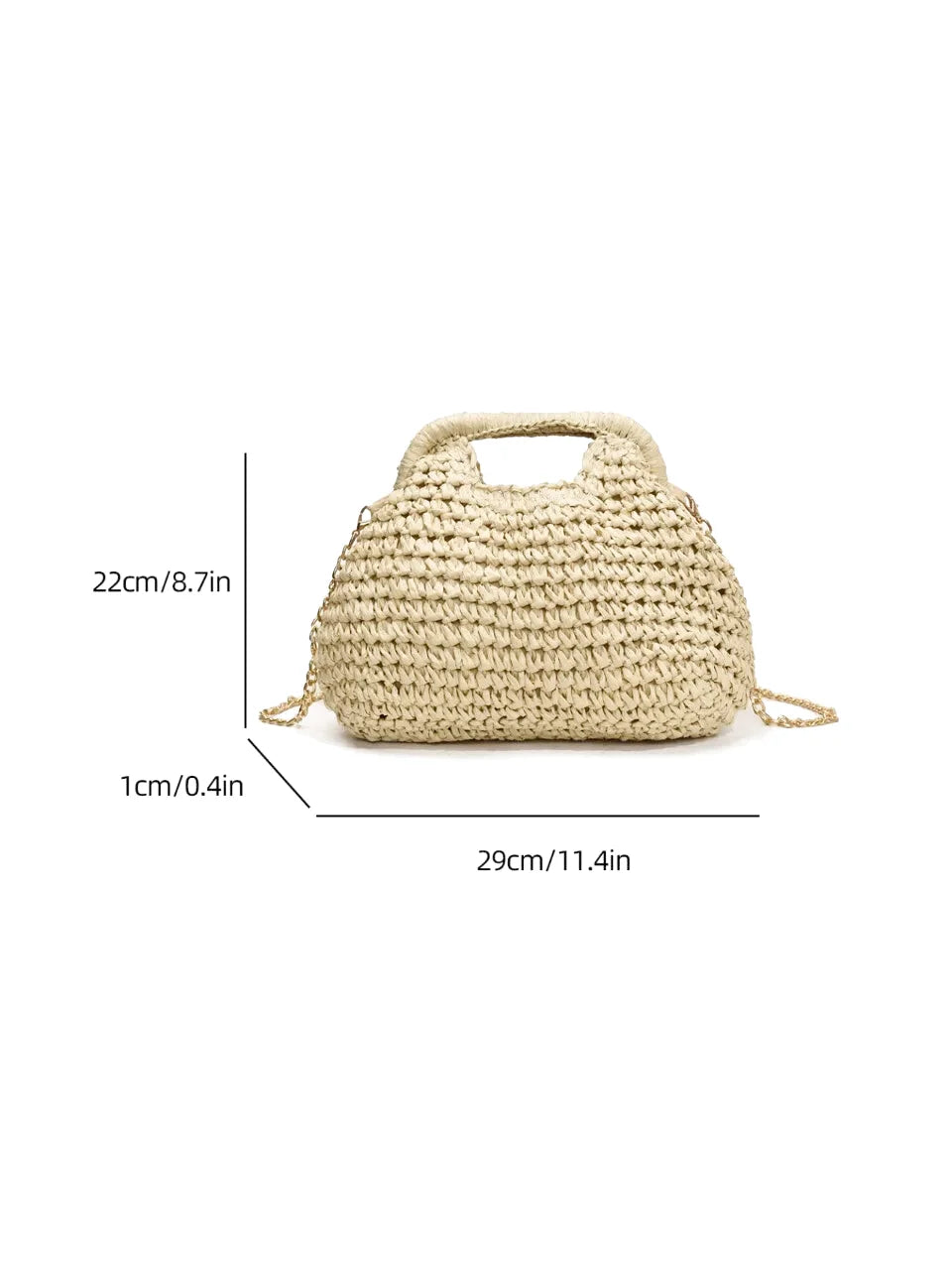 Sac Bandoulière Paille Bohème Chic