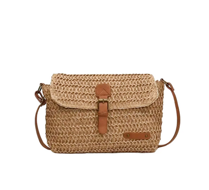 Sac Bandoulière Lavinia Paille Carré Bohème