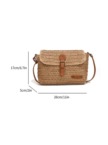 Sac Bandoulière Lavinia Paille Carré Bohème