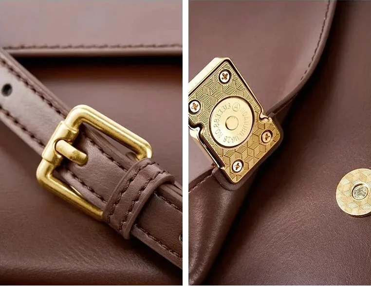 Sac bandoulière Caterina en cuir compact