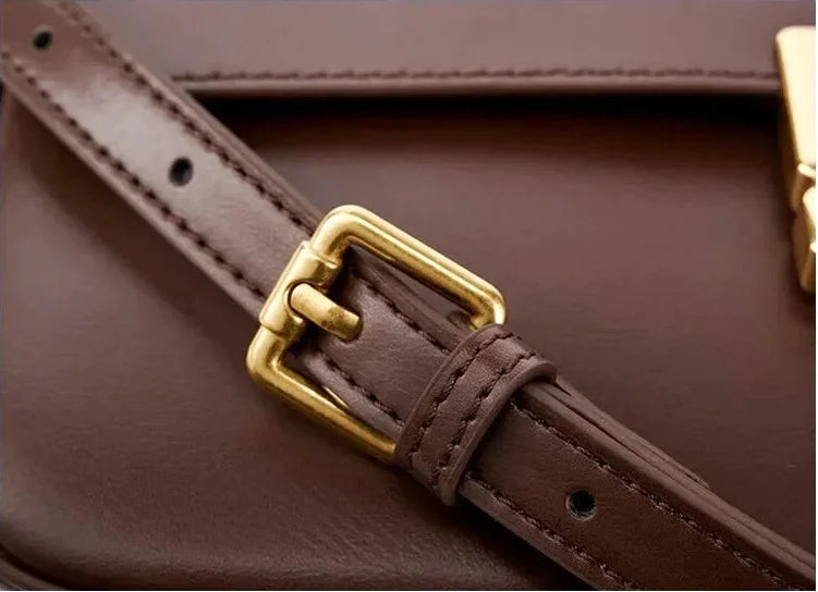 Sac bandoulière Caterina en cuir compact