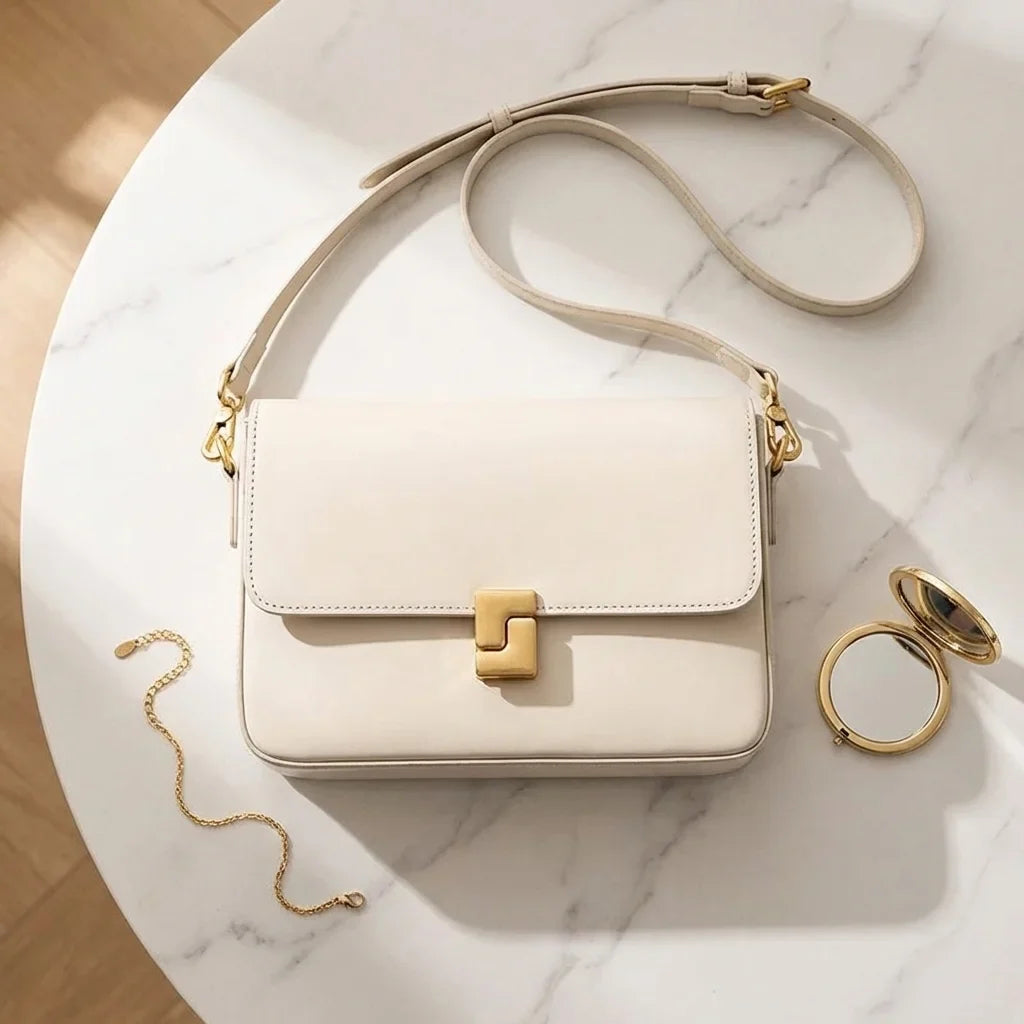 Sac bandoulière Caterina en cuir compact