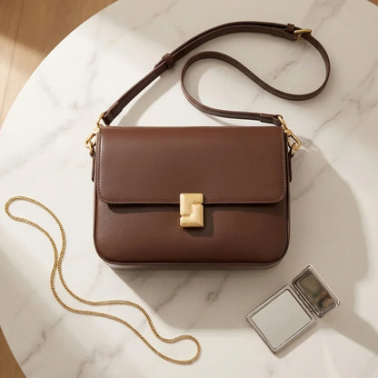Sac bandoulière Caterina en cuir compact