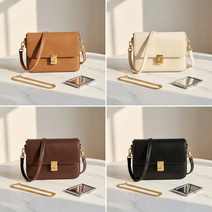 Sac bandoulière Caterina en cuir compact
