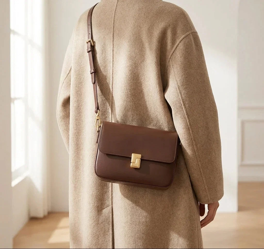 Sac bandoulière Caterina en cuir compact