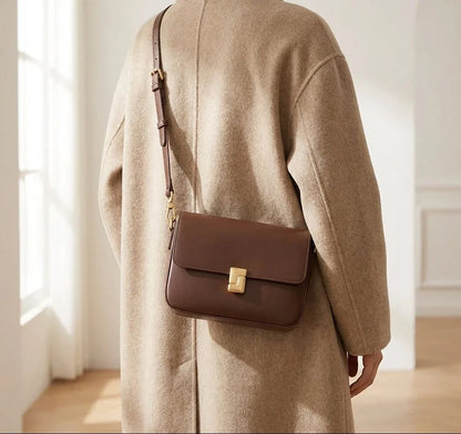 Sac bandoulière Caterina en cuir compact