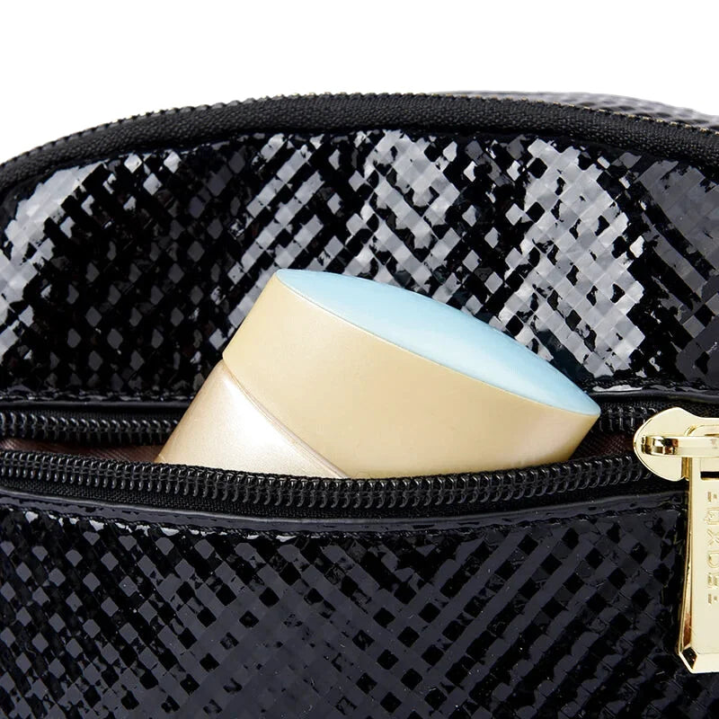 Sac Bandoulière Léopard Cuir Brillant Ginevra