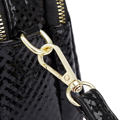 Sac Bandoulière Léopard Cuir Brillant Ginevra