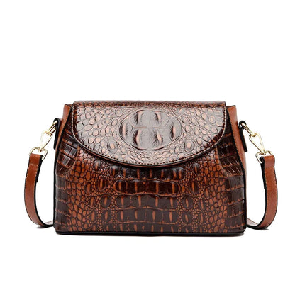 Sac Bandoulière Cuir Crocodile Marcella