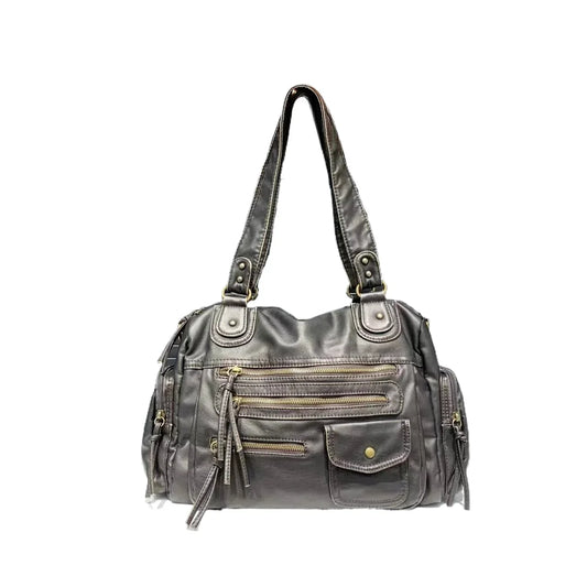 Sac Bandoulière Urbain Cuir Lavé Gemma