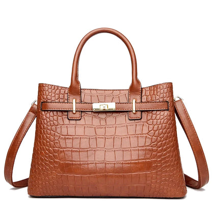 Sac bandoulière cuir crocodile Benedetta