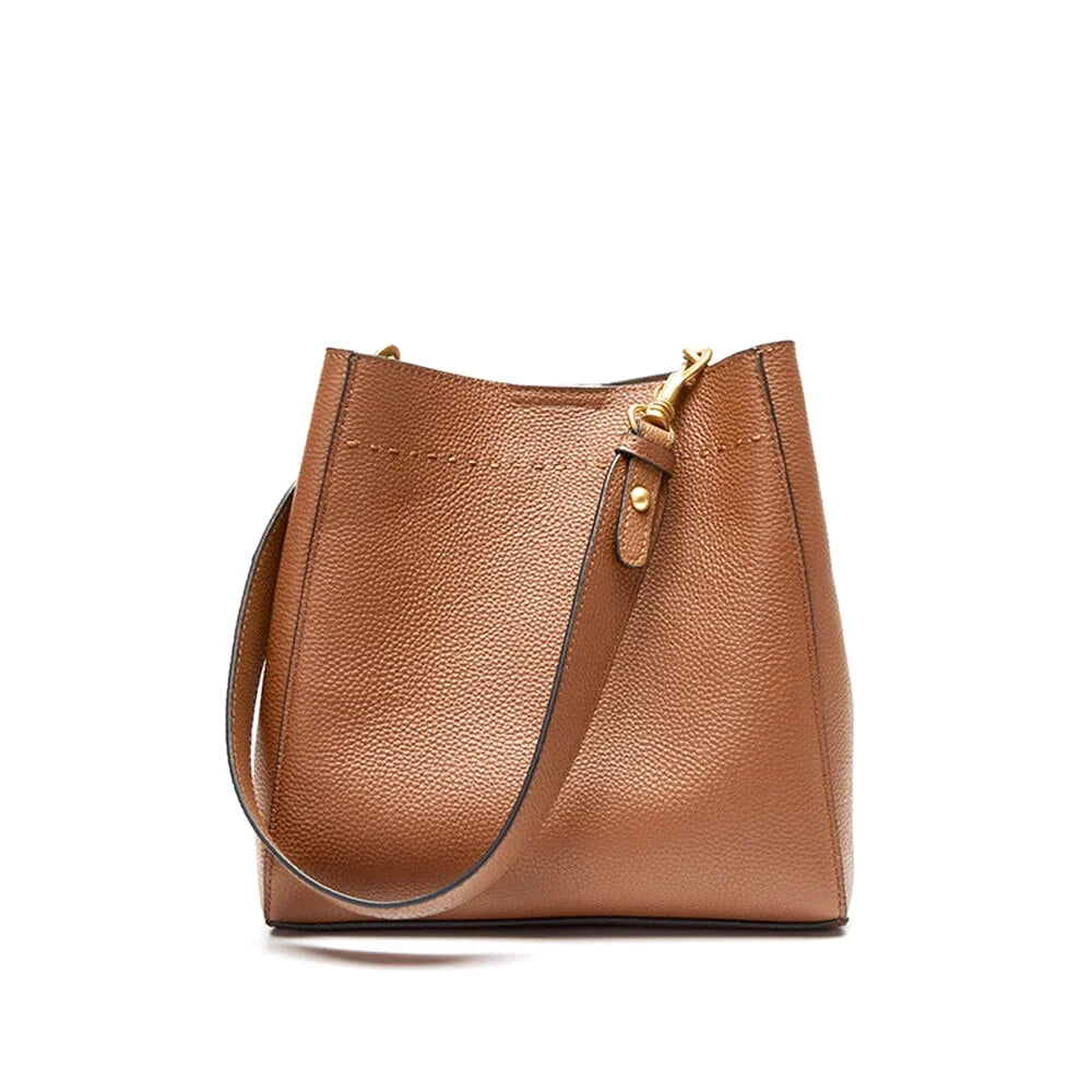 Sac Seau Bandoulière Cuir Véritable Rosa