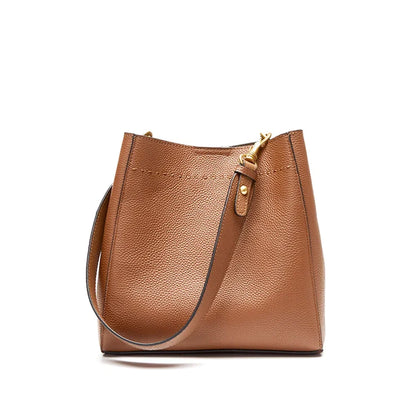 Sac Seau Bandoulière Cuir Véritable Rosa