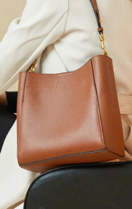 Sac Seau Bandoulière Cuir Véritable Rosa