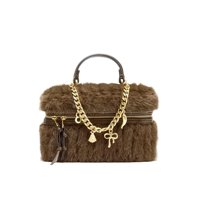 Ornella : Sac Bandoulière Mini Fausse Fourrure Hiver