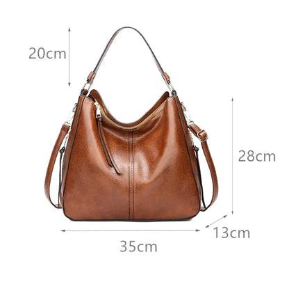 Sac Bandoulière Hobo Cuir Souple Ravella