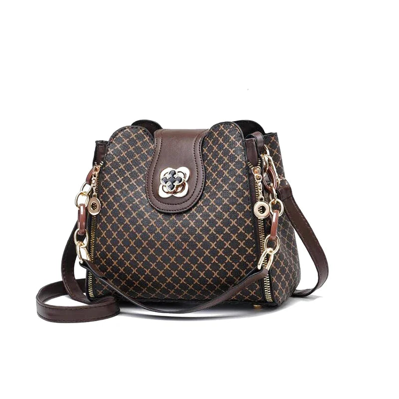 Sac Bandoulière Clelia Cuir Carreaux