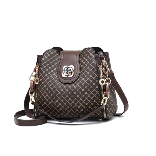 Sac Bandoulière Clelia Cuir Carreaux