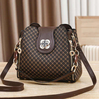 Sac Bandoulière Clelia Cuir Carreaux