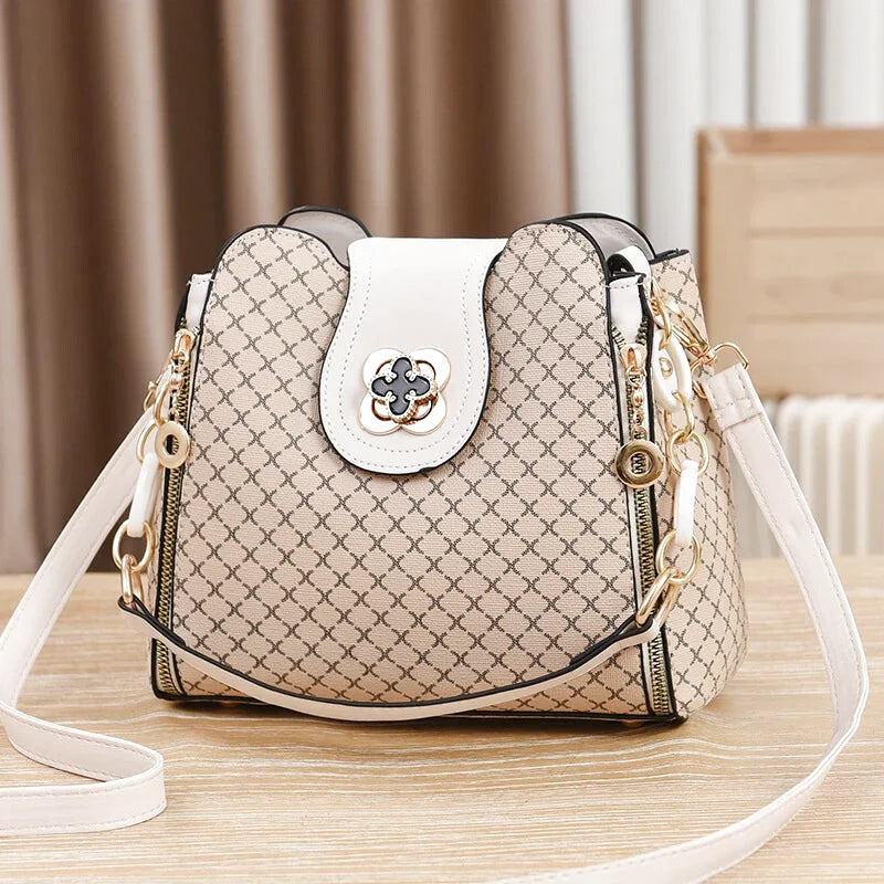 Sac Bandoulière Clelia Cuir Carreaux