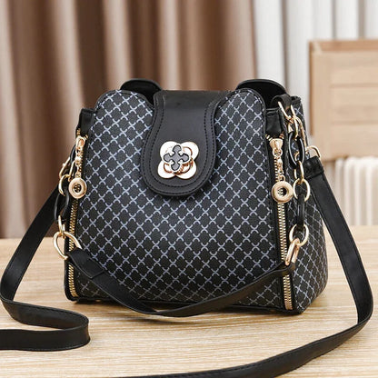 Sac Bandoulière Clelia Cuir Carreaux