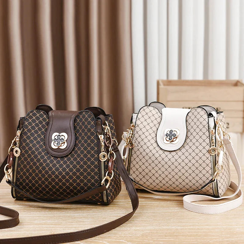 Sac Bandoulière Clelia Cuir Carreaux