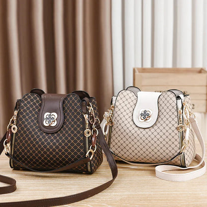 Sac Bandoulière Clelia Cuir Carreaux