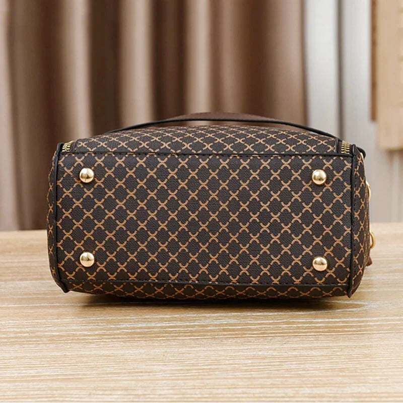 Sac Bandoulière Clelia Cuir Carreaux