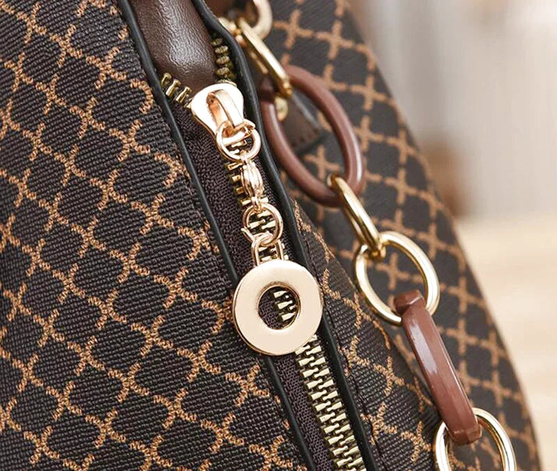 Sac Bandoulière Clelia Cuir Carreaux