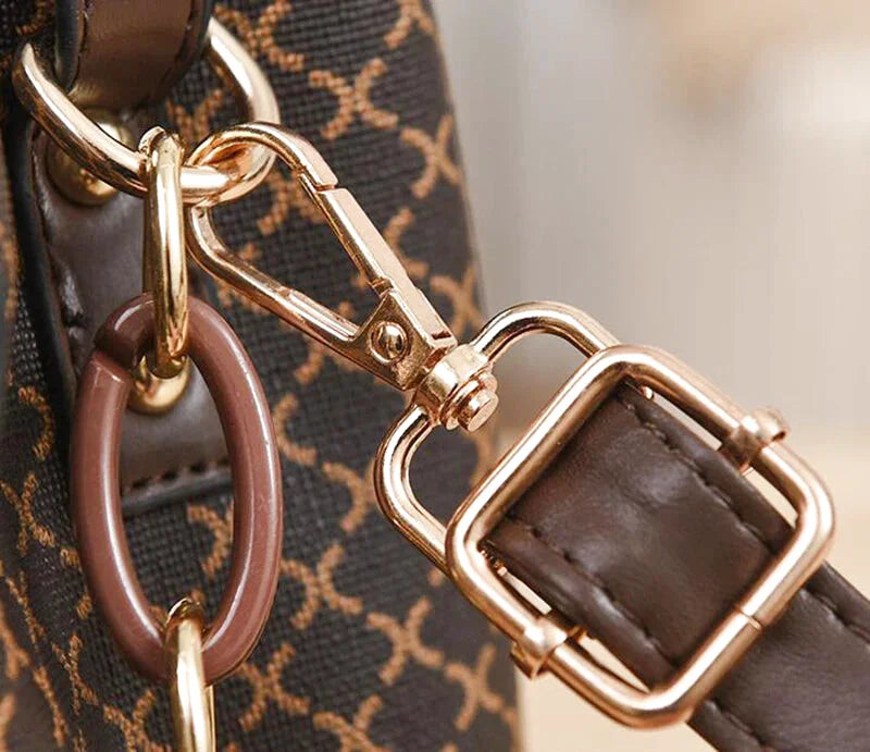 Sac Bandoulière Clelia Cuir Carreaux