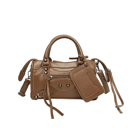 Sac Bandoulière Donatella : Mini Sac Moto Chic