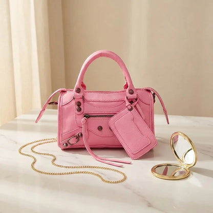 Sac Bandoulière Donatella : Mini Sac Moto Chic