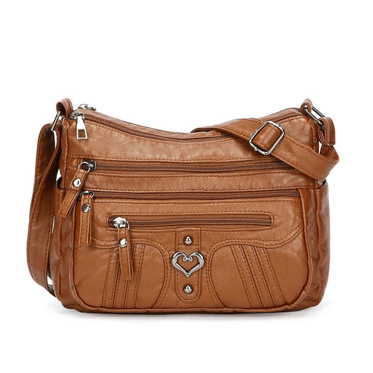 Sabrina : Sac bandoulière cuir vintage