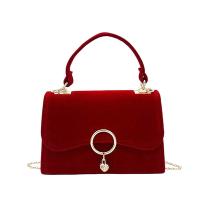 Pochette Mariage Velours Rouge Raffaella