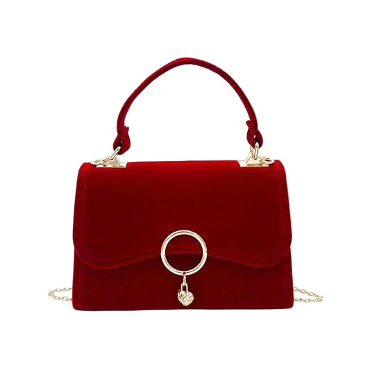 Pochette Mariage Velours Rouge Raffaella