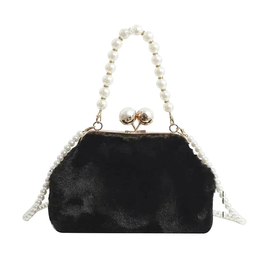 Sac Bandoulière Letizia Fausse Fourrure Chic Hiver
