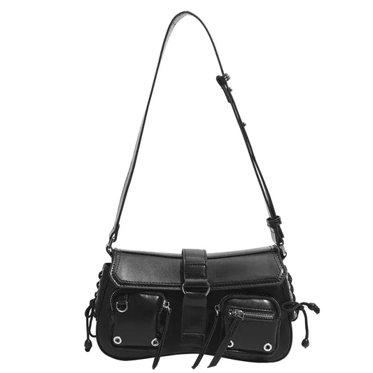 Sac Bandoulière Azzurra Cuir Noir